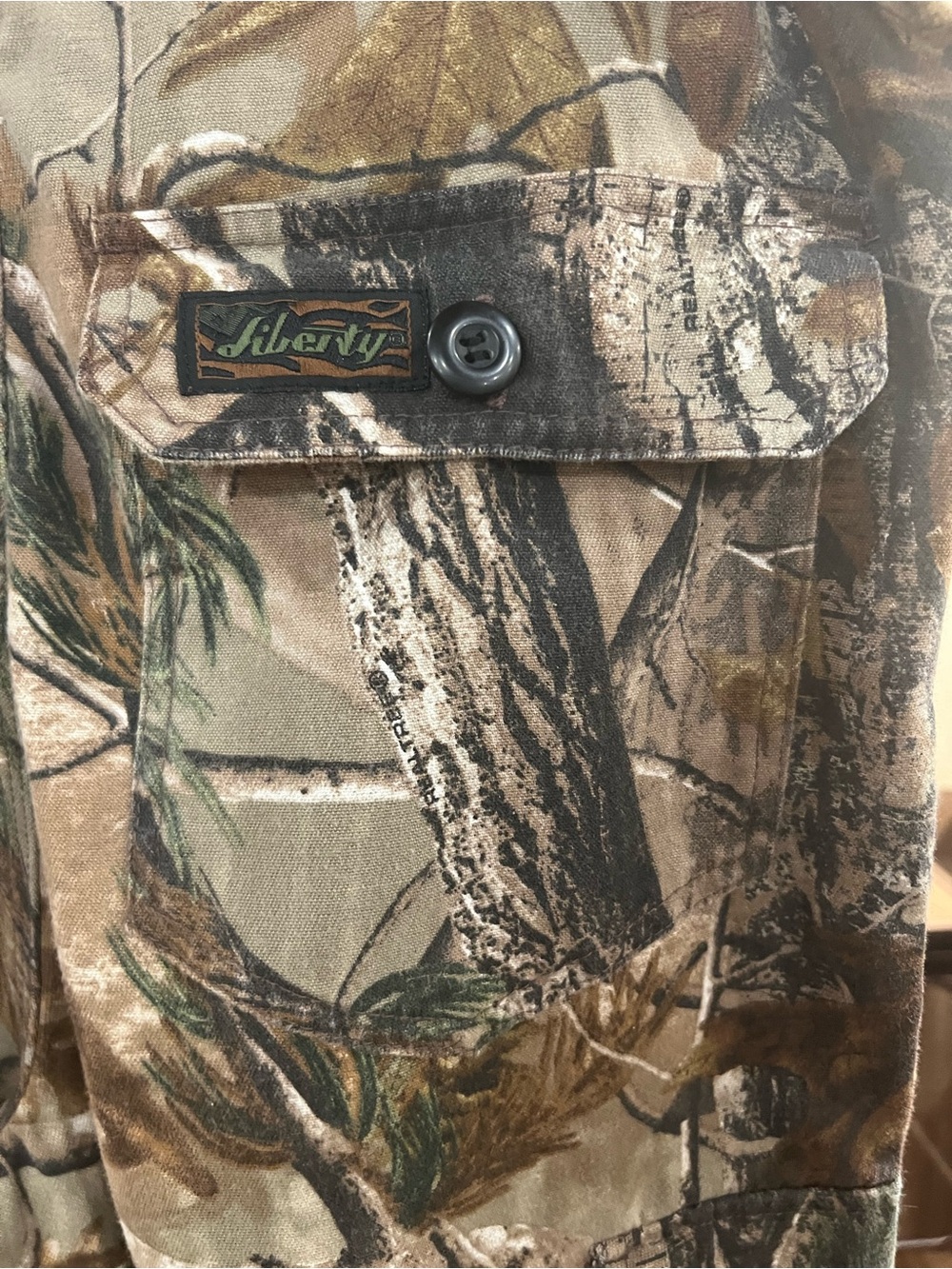 Liberty Men's Camo Hunting cargo pants in Brown-Tan